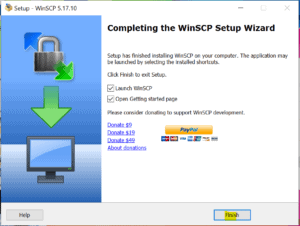 winscp downloading