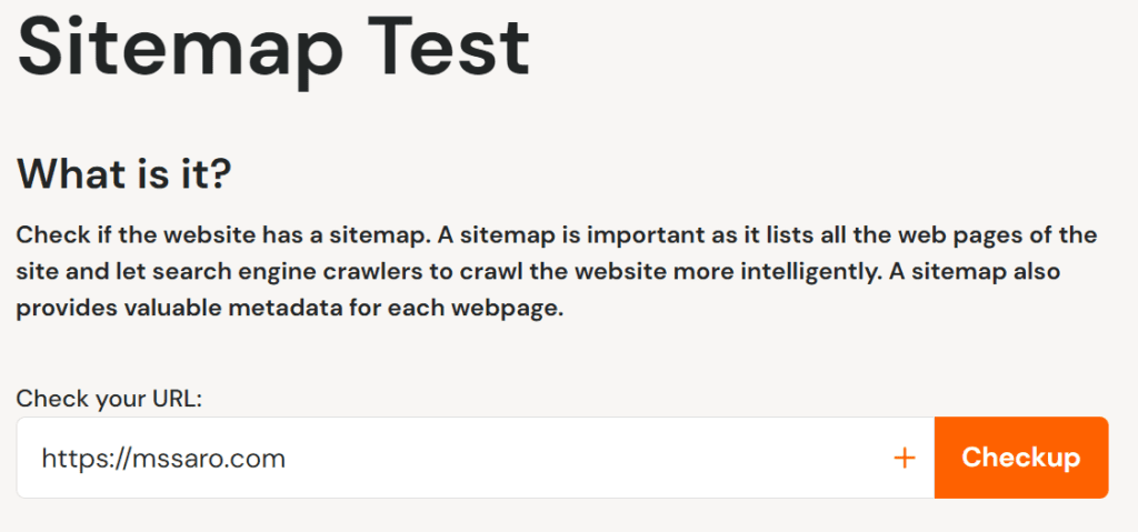 find-SiteMap-in-tool-SEO-site-checkup