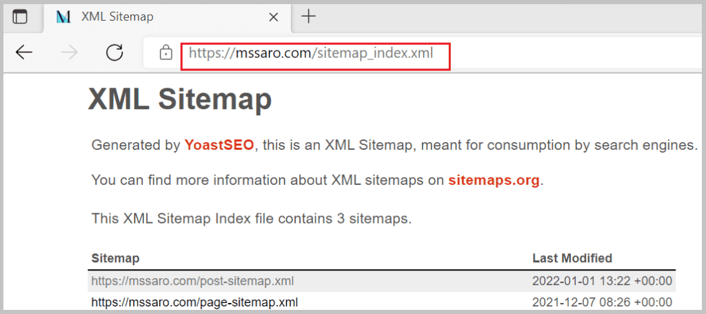 find-SiteMap-xml-mssaro.com