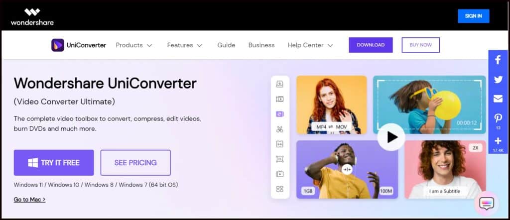 Wondershare UniConverter YouTube Downloader and MP3 Converter