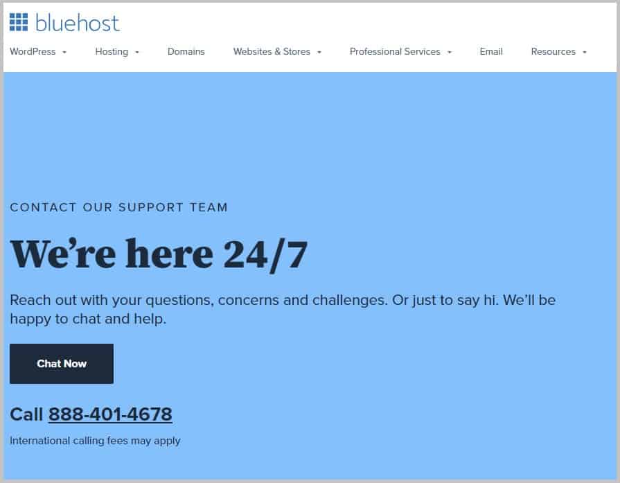 Bluehost-customer Support