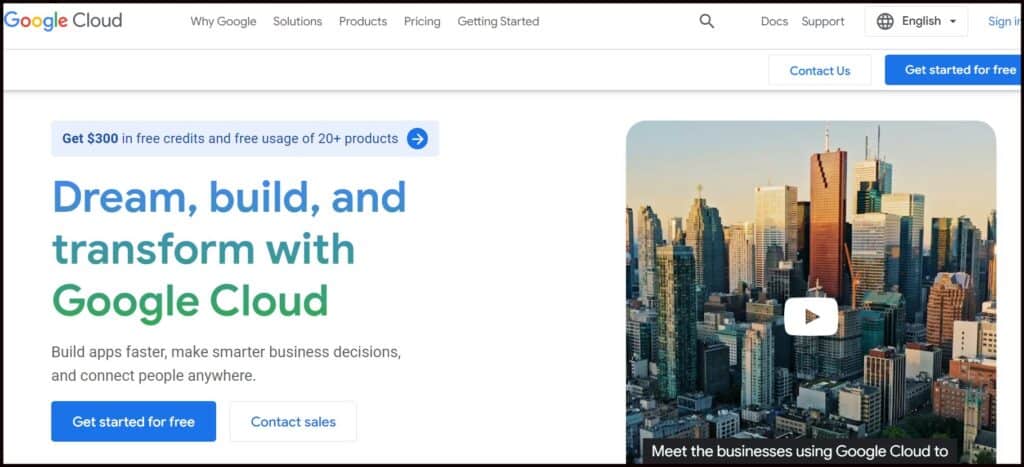 Google cloud hosting