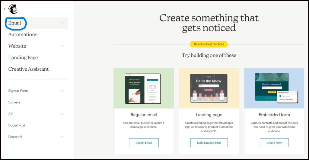 Mailchimp- Create Email 