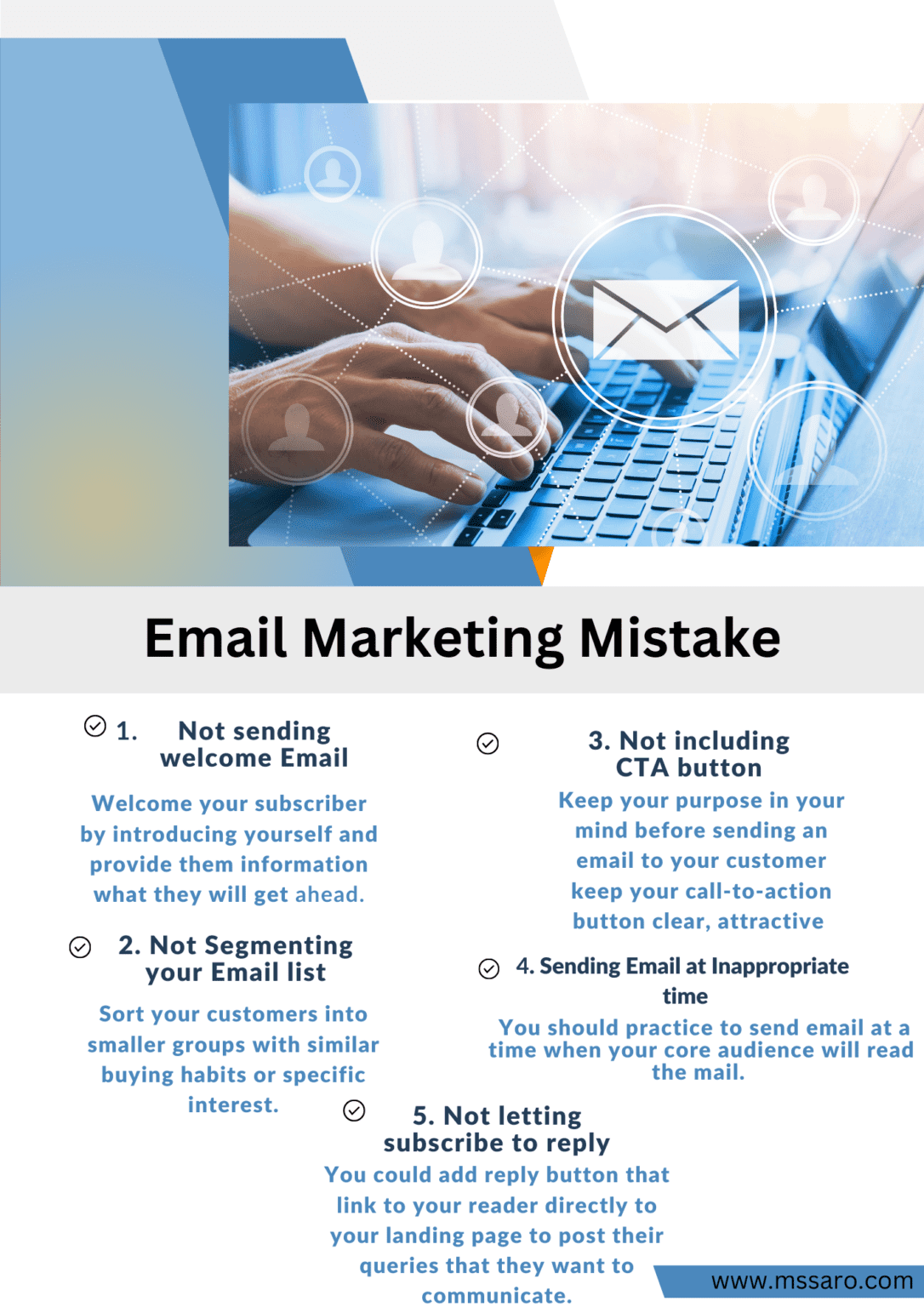 10 Email Marketing Mistakes You Should Avoid In 2024 - Mssaro