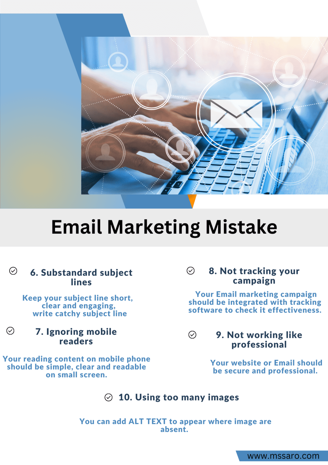 10 Email Marketing Mistakes You Should Avoid In 2024 - Mssaro