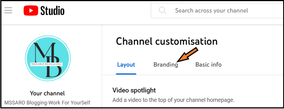 YouTube Studio Customization