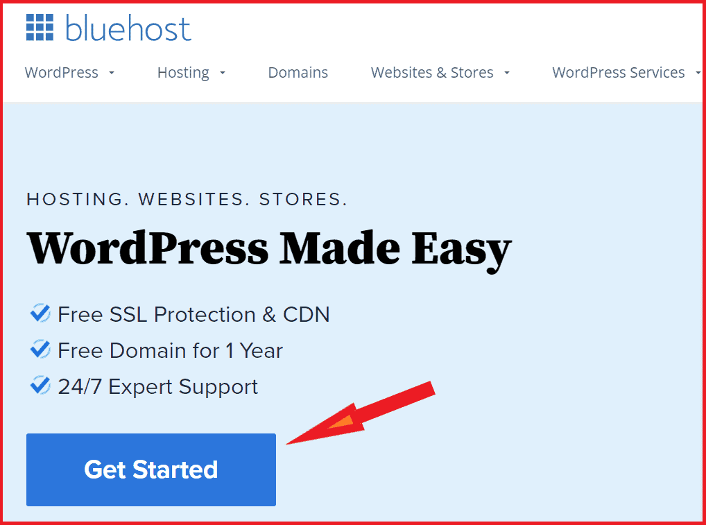 Bluehost shared hosting
