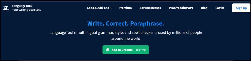 Language tool- Best Free Online Proofreading Tools to Write Flawless Content