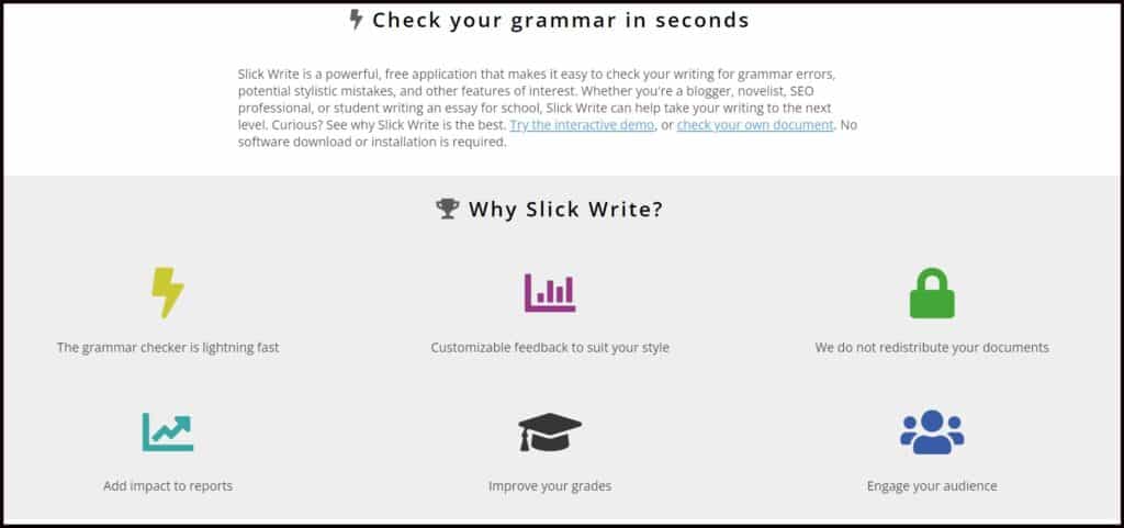 Slick Write-Best Free Online Proofreading Tools to Write Flawless Content