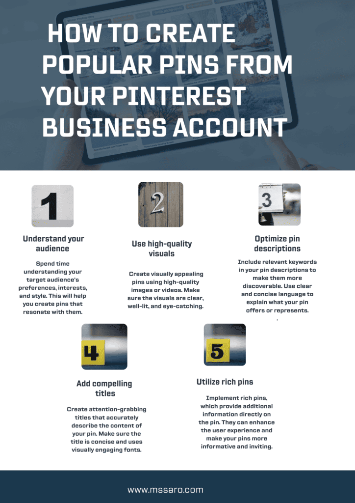 How to create Pins from your Pinterest Account. 