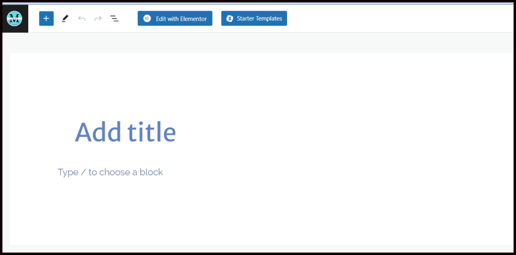 Add Title page in WordPress
