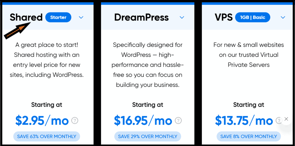 DreamHost Pricing