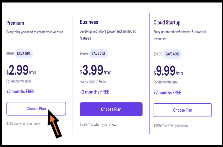 Hostinger Pricing